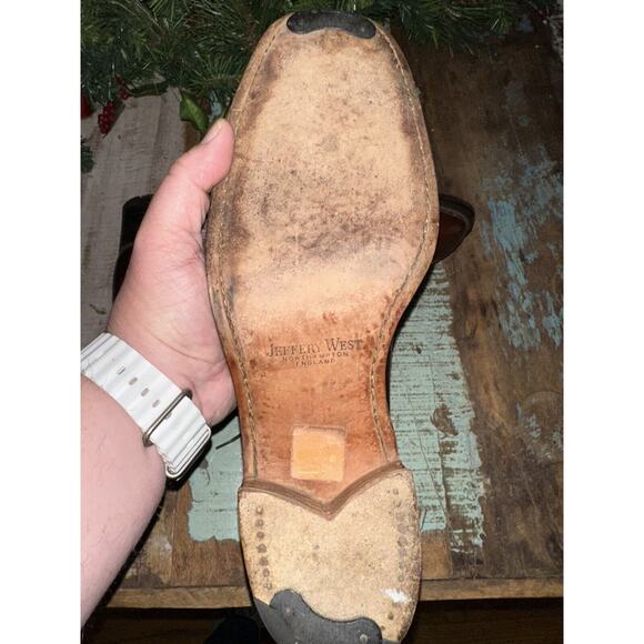 Jeffrey West Leather Chukka Boots With Laces Style 2125 - Picture 5 of 13